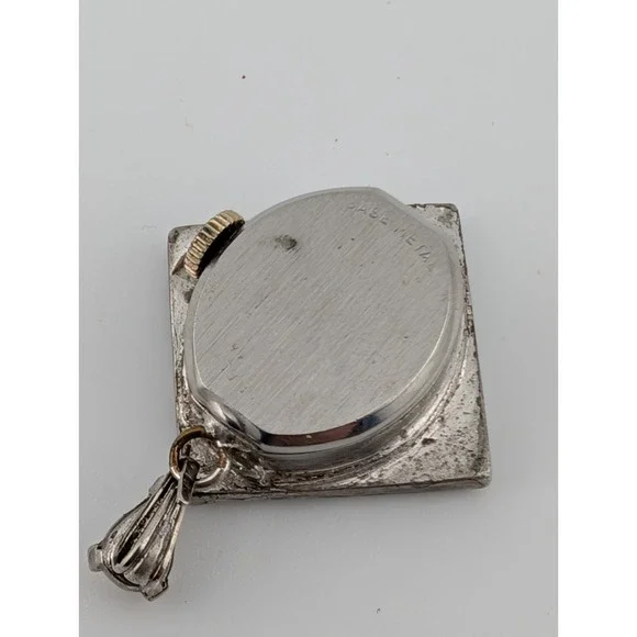 Vintage Pierre Dore 17Jewel Mechanical Pendant Watch 24mm Silver‎ Case- Working - Picture 5 of 6